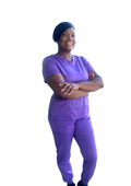 Purple scrub set